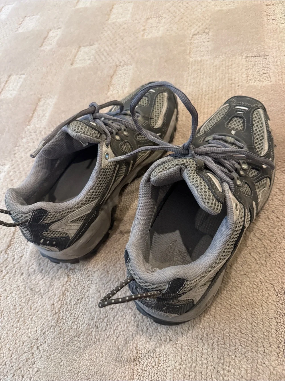 The North Face Gray and Black Trail Shoes Gore-Tex